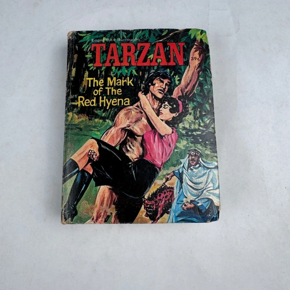 Vintage Tarzan The Mark of the Red Hyena 1967 Big Little Book Edgar Rice